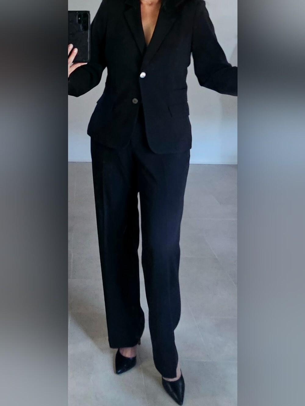 Calvin Klein Black Pant Suit 10